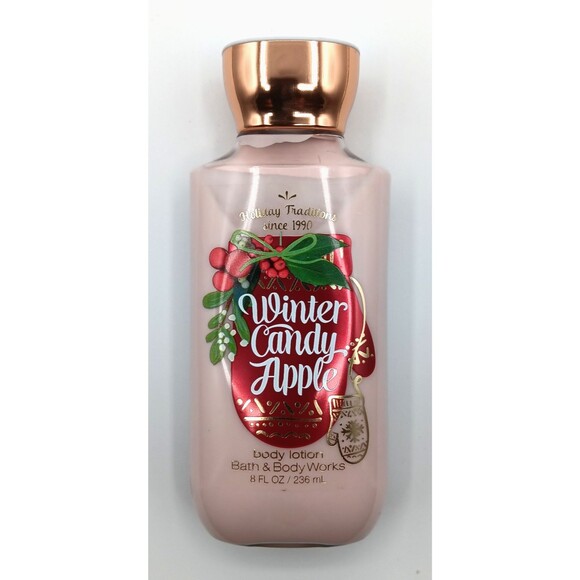 Bath & Body Works Winter Candy Apple Moisture Lotion Shea Butter & Vitamin E 8oz - Picture 1 of 3